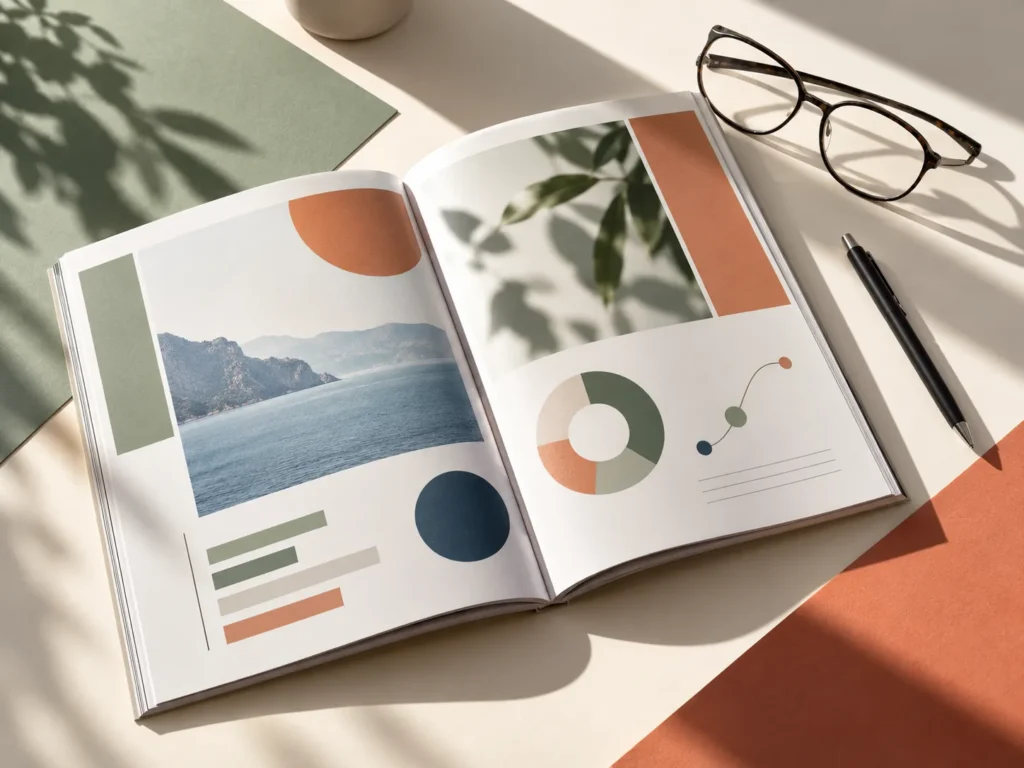 Magazine et graphiques dans l’univers Ménopause Vitalité